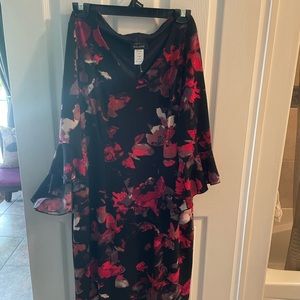 Red and black Dress. Size 10.